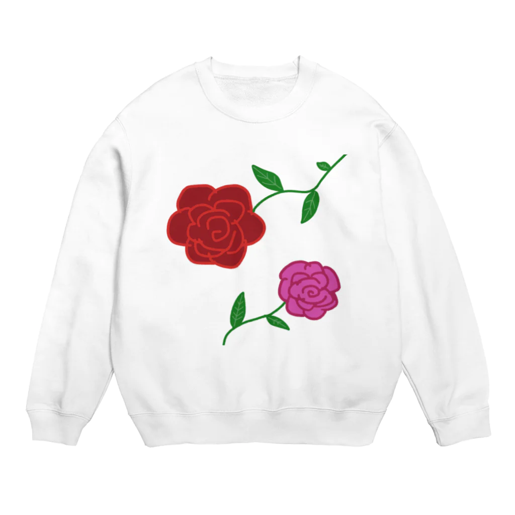 Yuuのyuuオリジナルイラスト19 薔薇のように美しく。 Crew Neck Sweatshirt