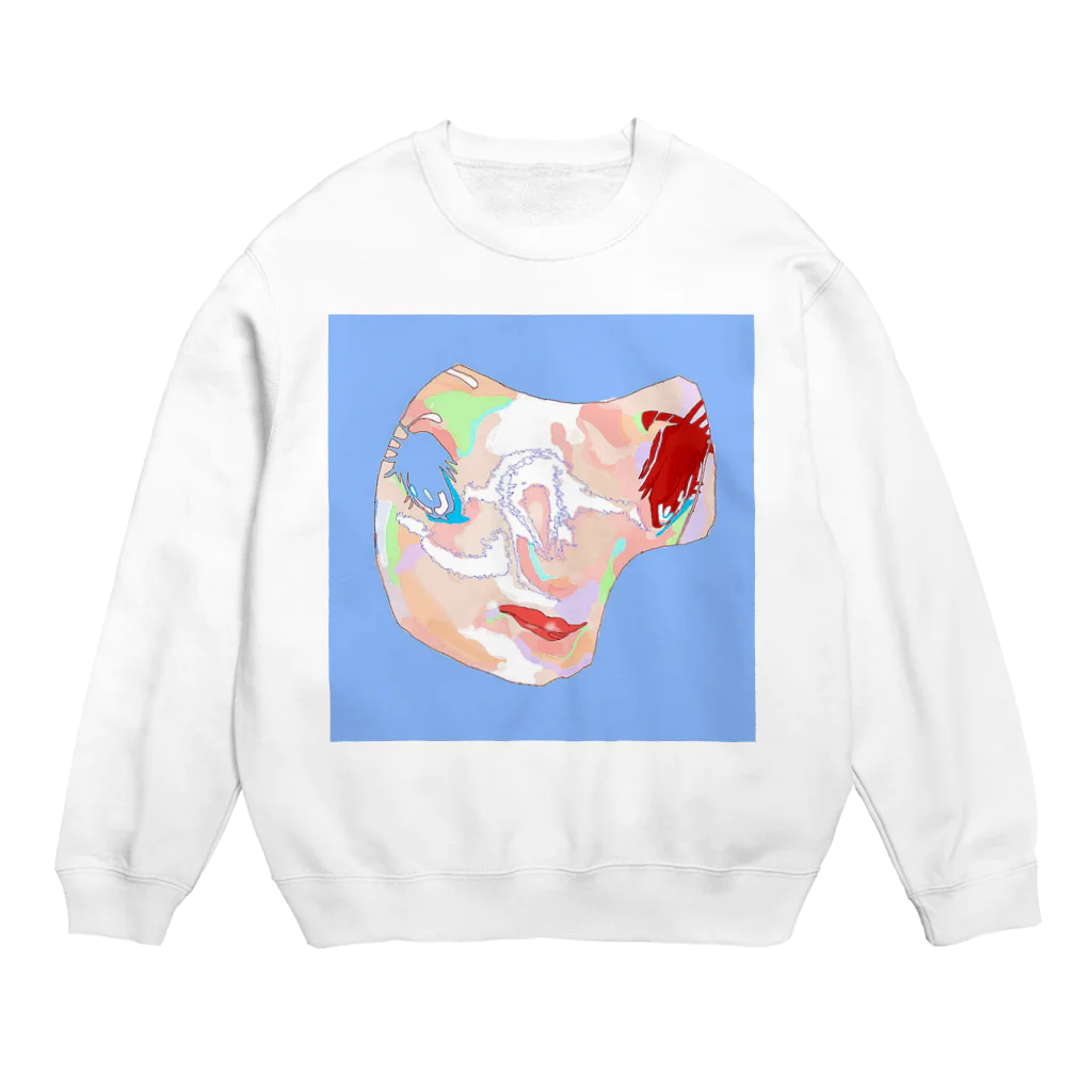 かやの歪み丸 Crew Neck Sweatshirt