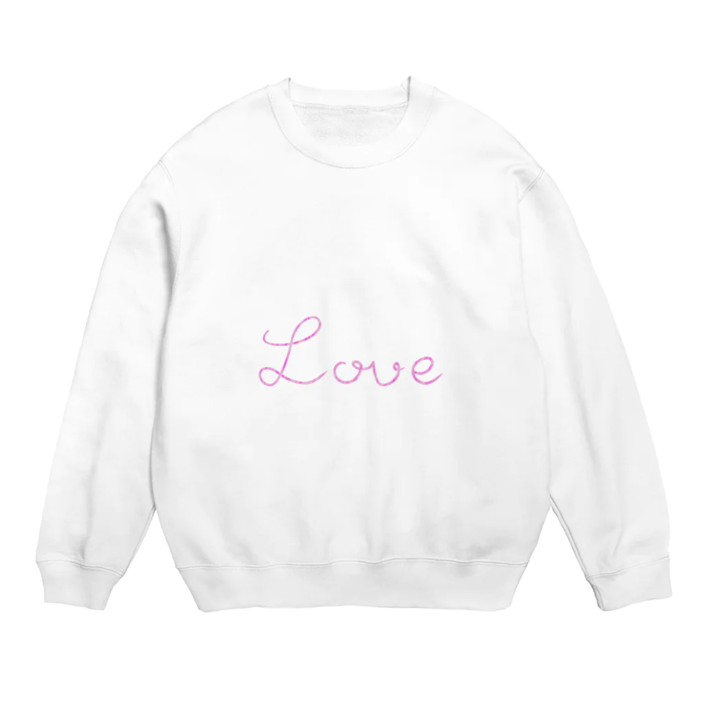 ゆるくまのLove Crew Neck Sweatshirt