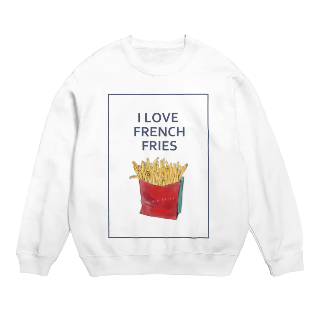 NATSUYA TAKASAKIのI LOVE FRENCH FRIES Crew Neck Sweatshirt