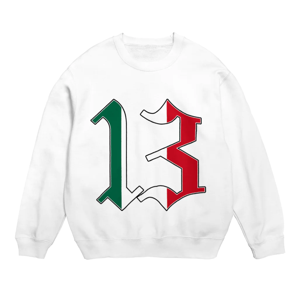 太陽の13 Crew Neck Sweatshirt