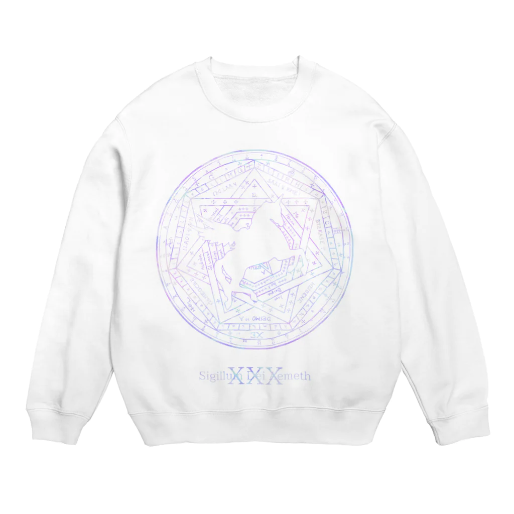 IENITY　/　MOON SIDEのUNICORN×Magic Circle #Purple Crew Neck Sweatshirt