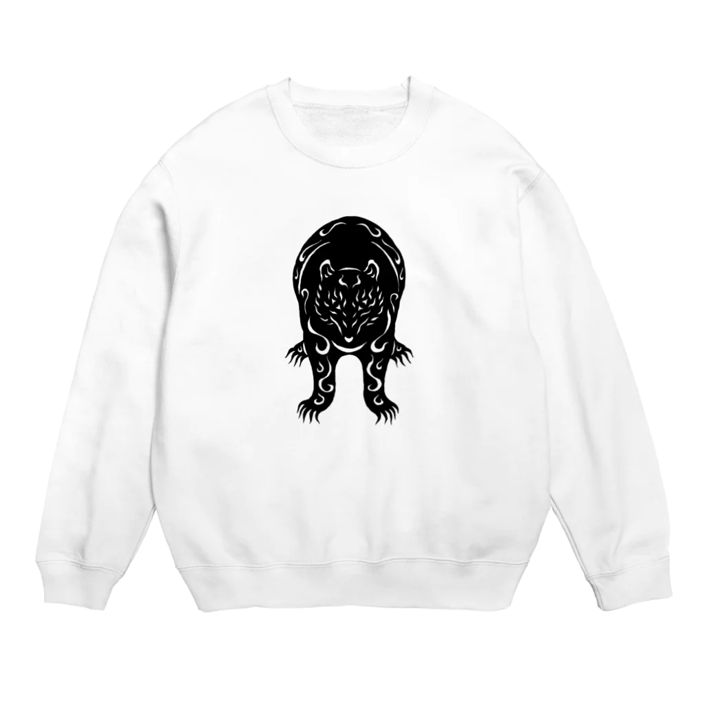 ツバメ堂の怒れる熊神 Crew Neck Sweatshirt