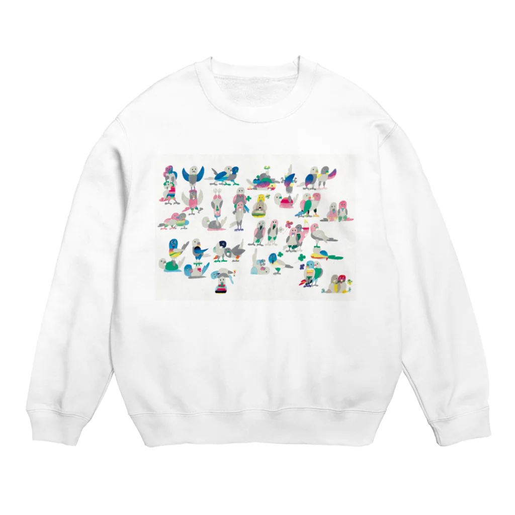 KAERUCAFE SHOPのとり Crew Neck Sweatshirt