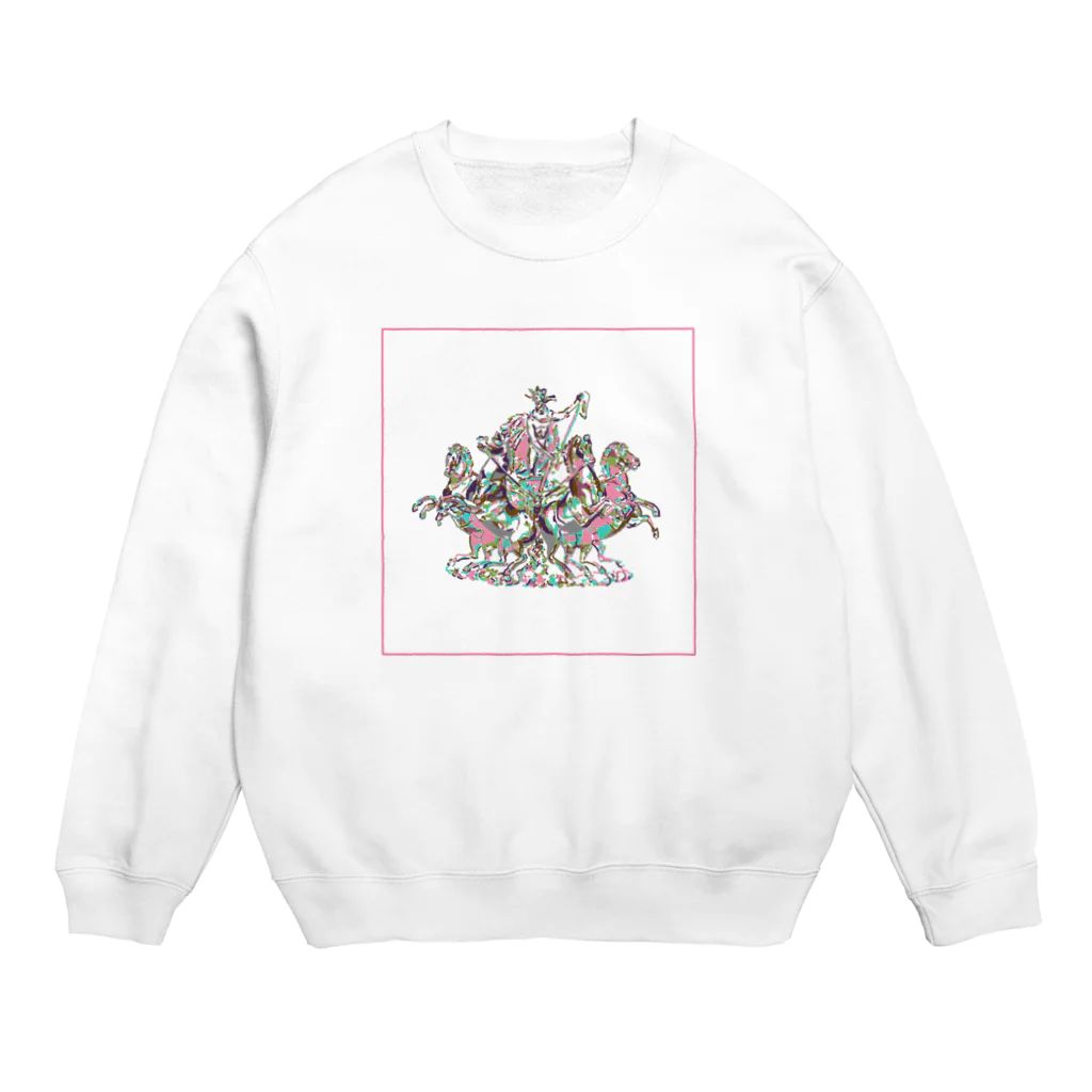 frinaの戦士と馬 Crew Neck Sweatshirt