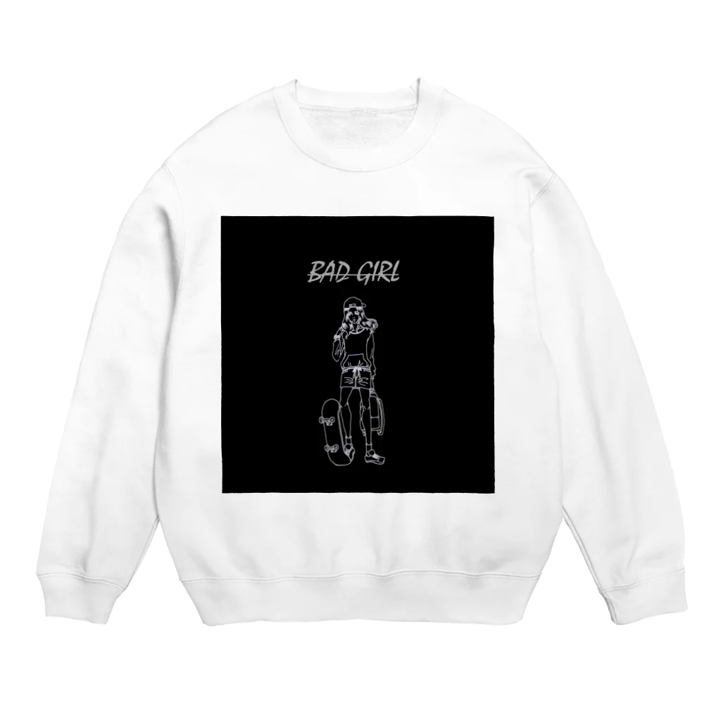 たまごのstreet bad girl Crew Neck Sweatshirt