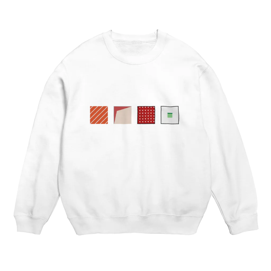 まるやまです。のお寿司セット２ Crew Neck Sweatshirt