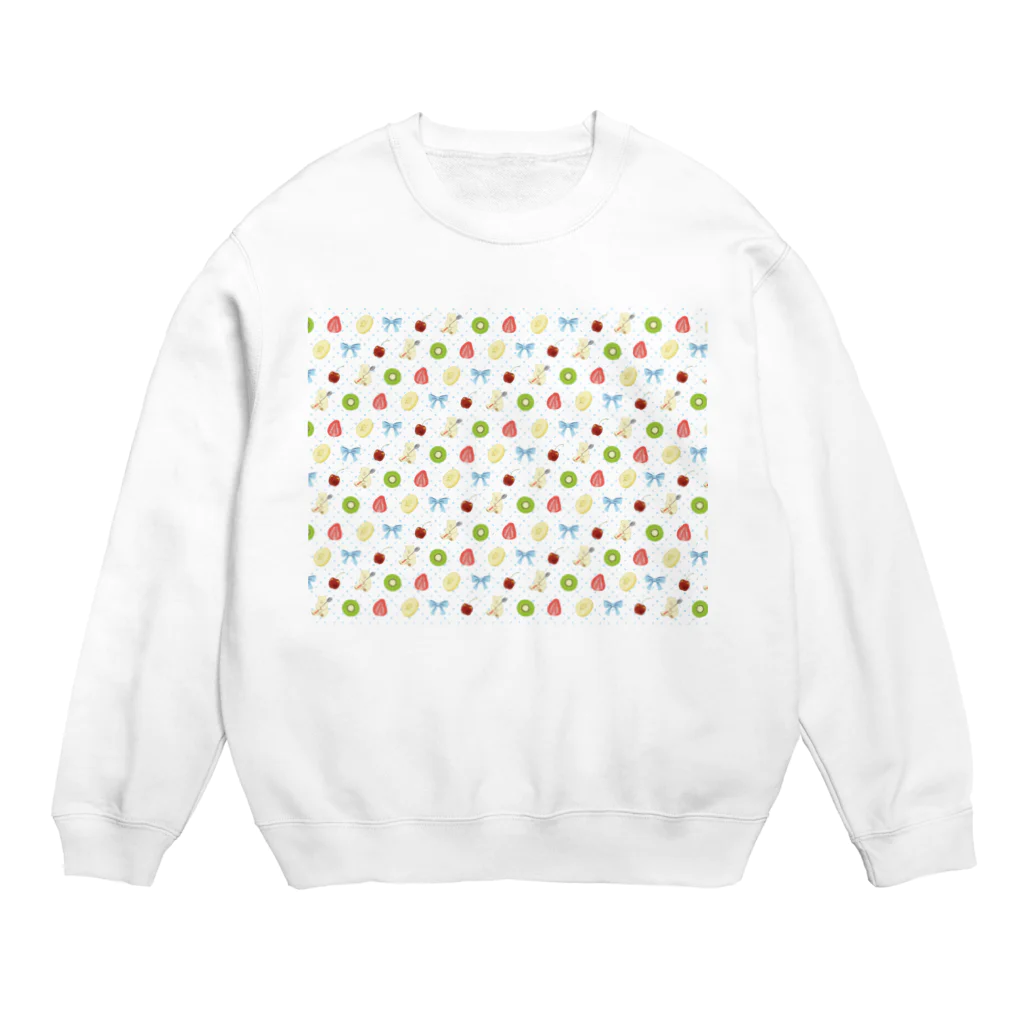 佐山くまのしろくまパーラー Crew Neck Sweatshirt