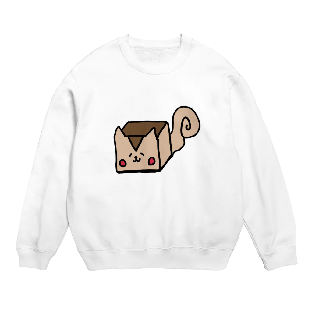 理須の四角いリス Crew Neck Sweatshirt