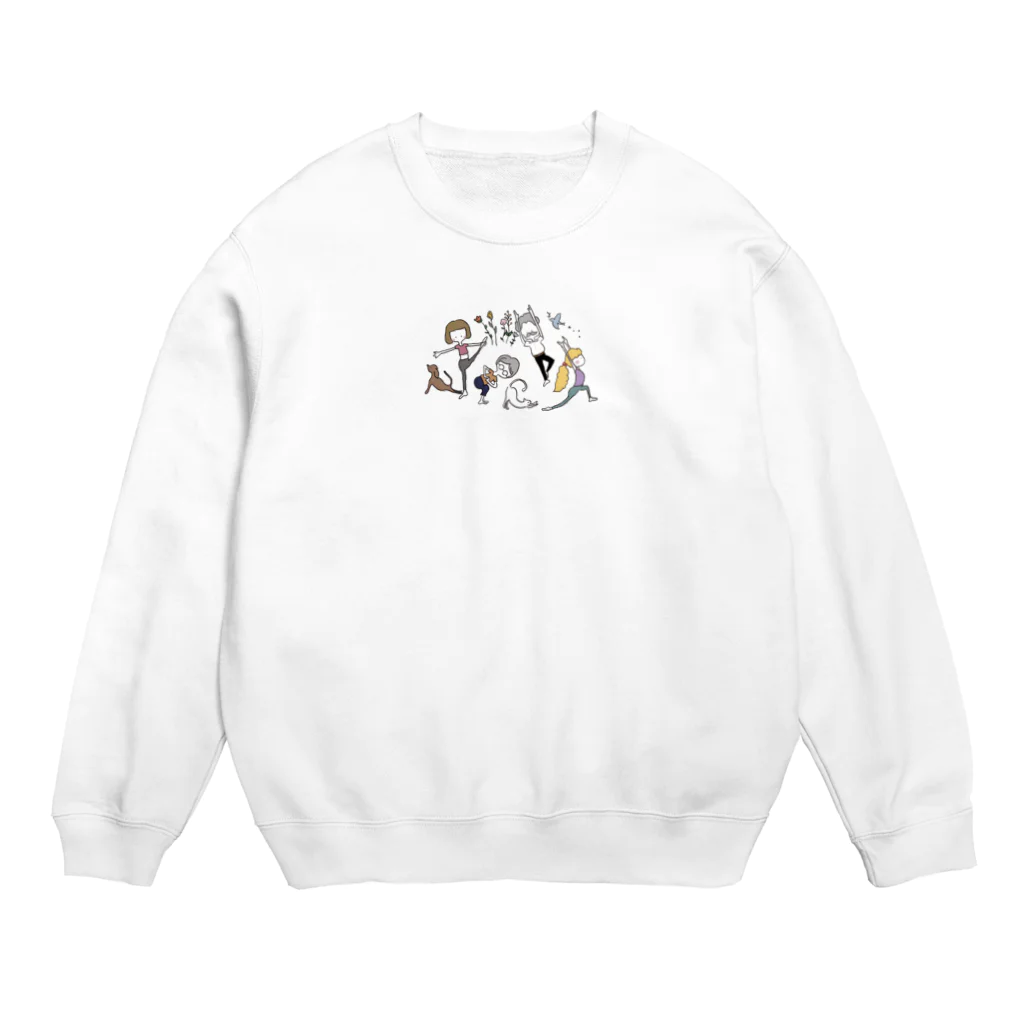 moeyogiroomのyogiな仲間たち Crew Neck Sweatshirt