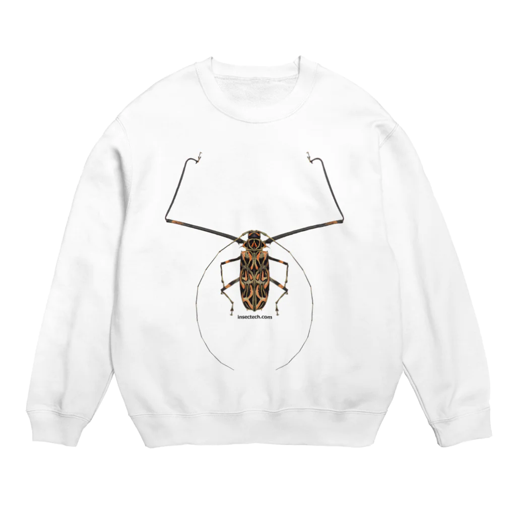 insectech.comのテナガカミキリ Crew Neck Sweatshirt