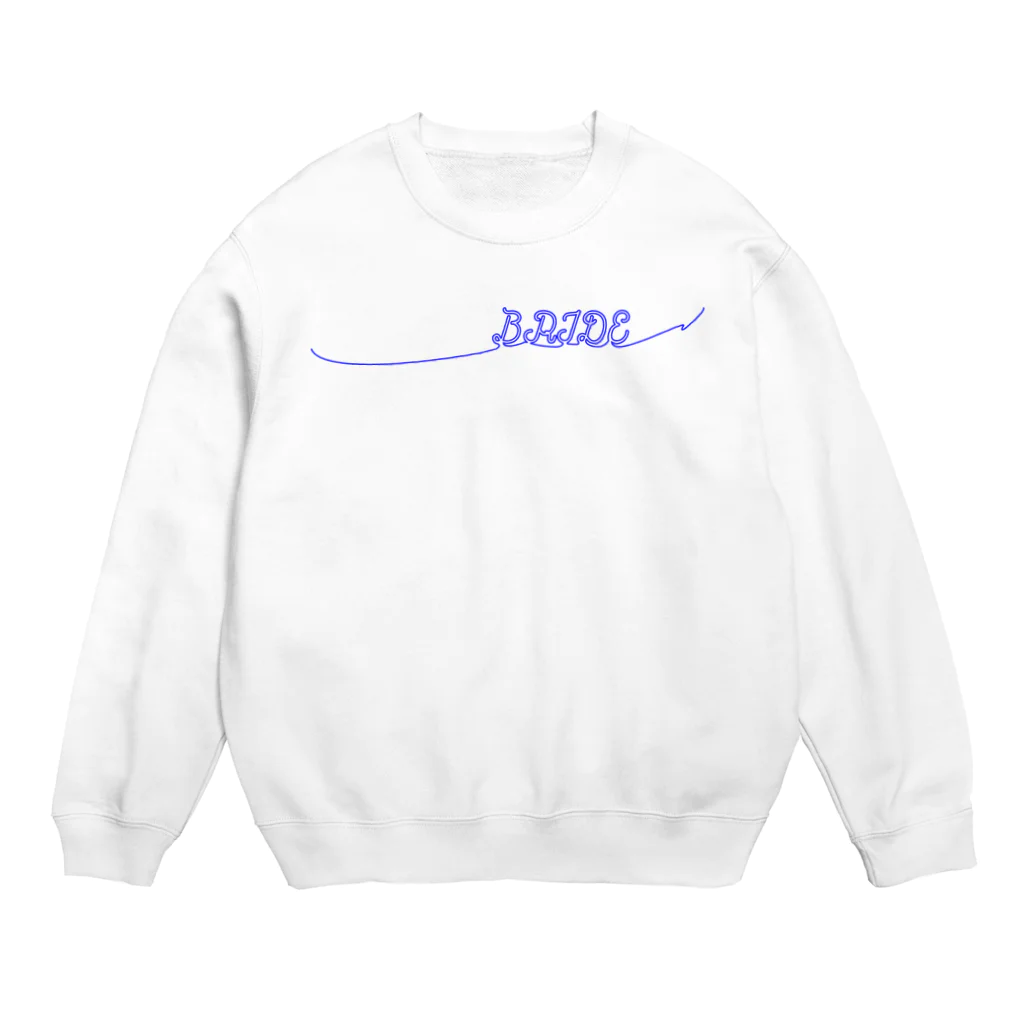 ペアTシャツ屋のシバヤさんのペア(BRIDE)青い糸 Crew Neck Sweatshirt