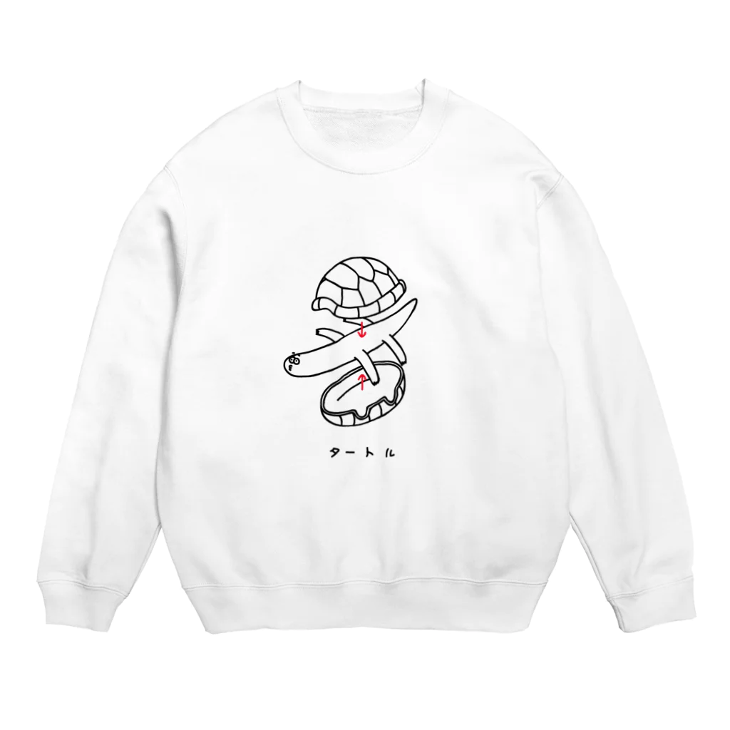 PokuStarのカメの組み立て Crew Neck Sweatshirt