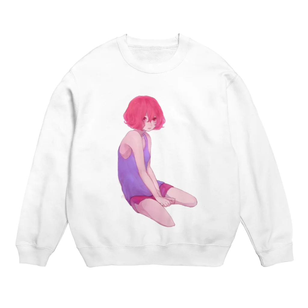 はあなこ夏代フリライ余韻(╥﹏╥)のnqrseすばるさんのイラスト Crew Neck Sweatshirt