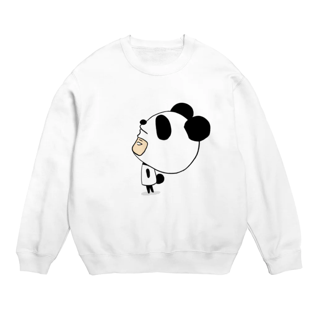 氷笠ケンジのお店の☆パンダさんは今日も寂しげ☆ Crew Neck Sweatshirt