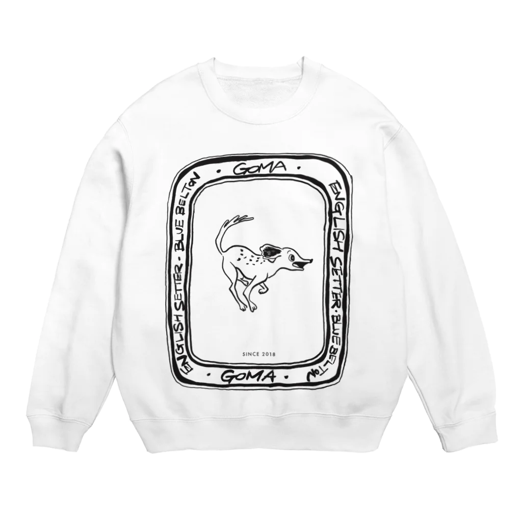 KiyoiamのGoma is running white Crew Neck Sweatshirt