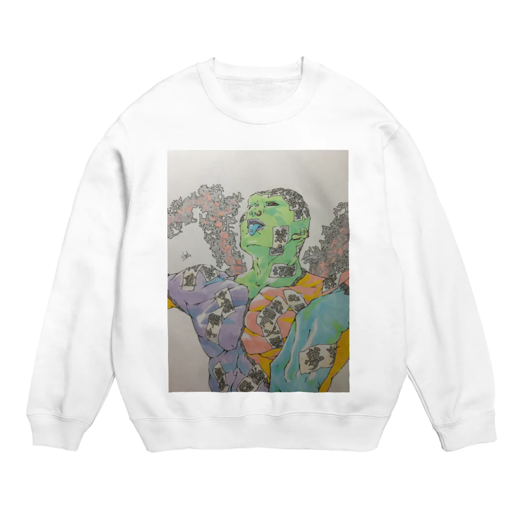 hwfの業ヲ啜ル Crew Neck Sweatshirt