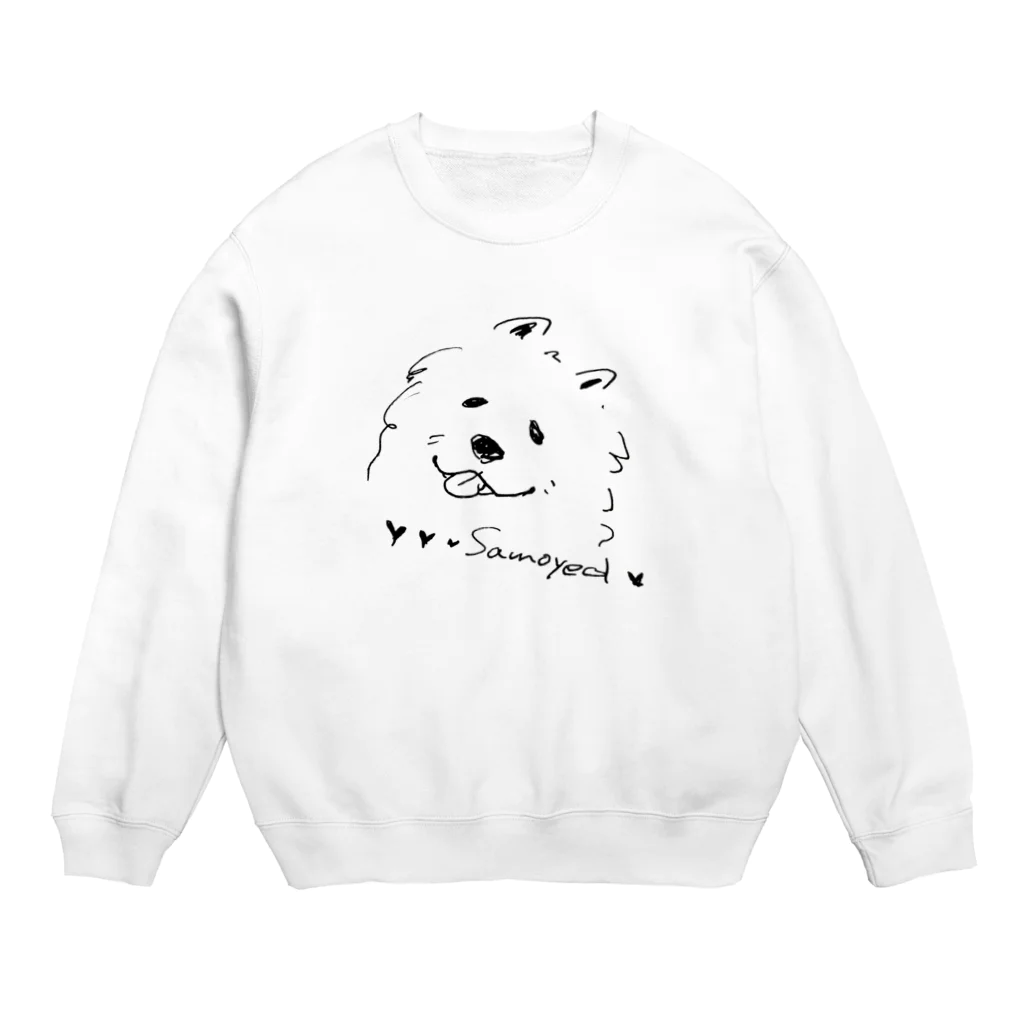 uniple365のMOFUMOFU uniple_samoyed Crew Neck Sweatshirt