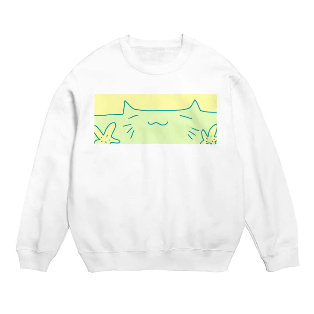 びぃぐる✡﻿しょっぷの翠海にゃんこ Crew Neck Sweatshirt