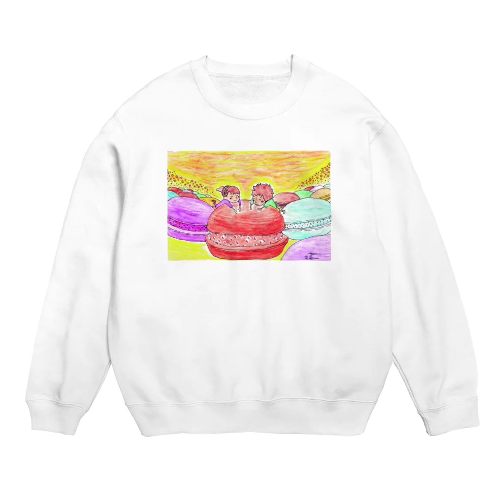 joy&mi's Galleryのホットなひととき Crew Neck Sweatshirt