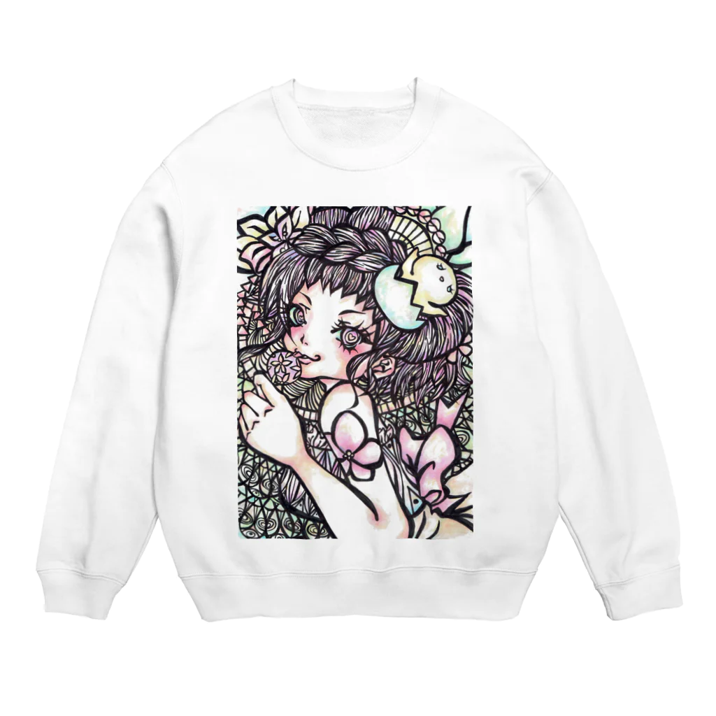 yukamimiのあまーいアメをちょうだい♡ Crew Neck Sweatshirt