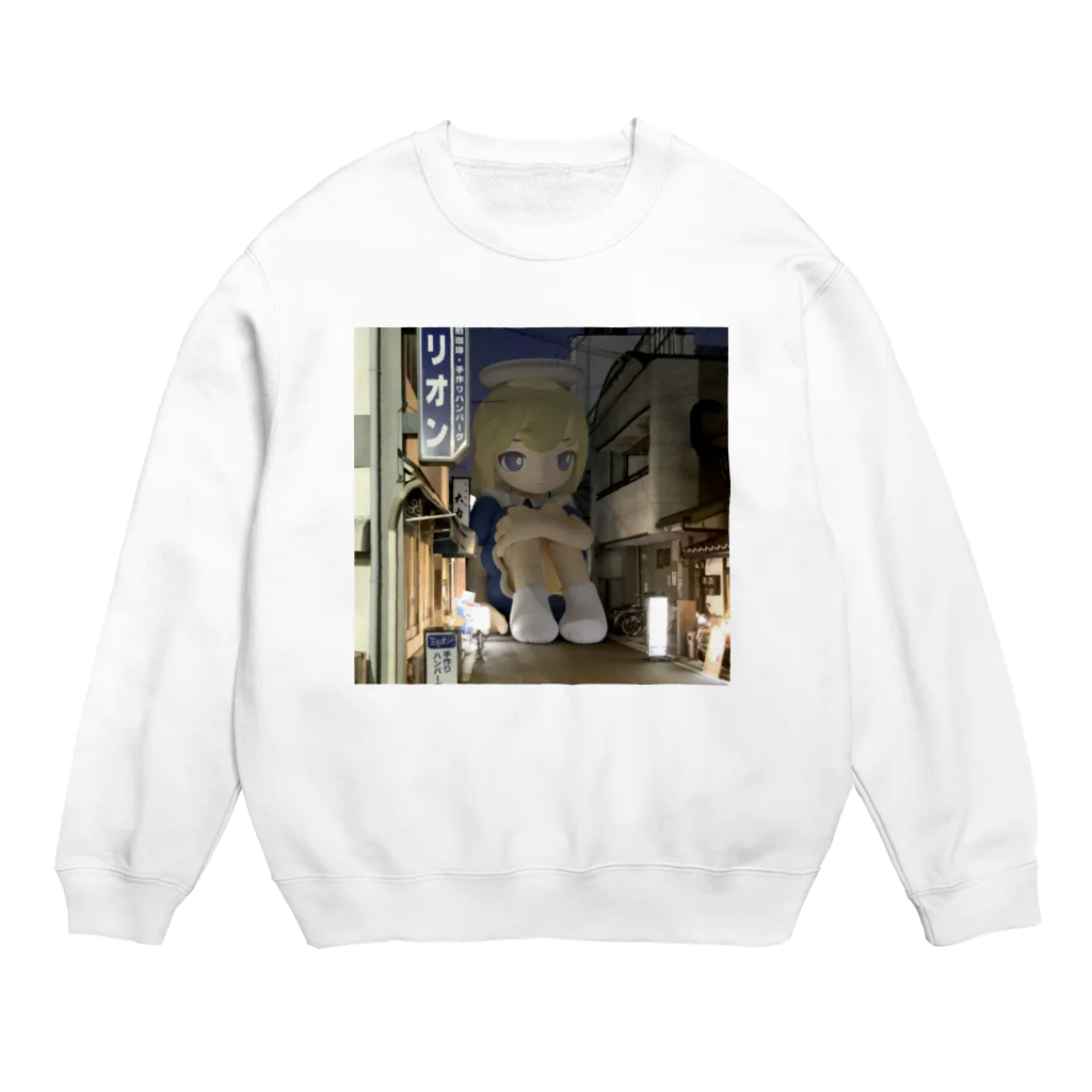 つのつのの独り Crew Neck Sweatshirt