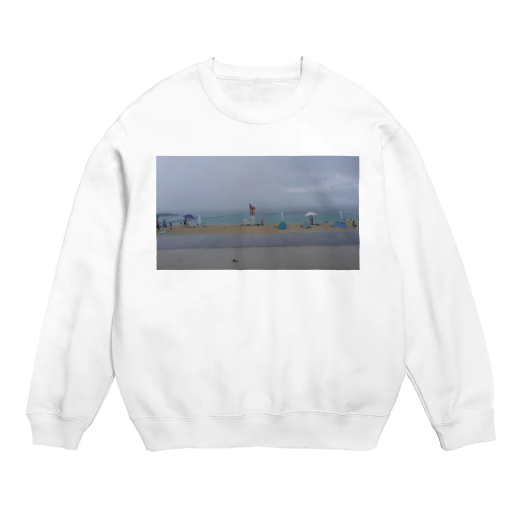 むく（ぽん）の真夏の沖縄 Crew Neck Sweatshirt