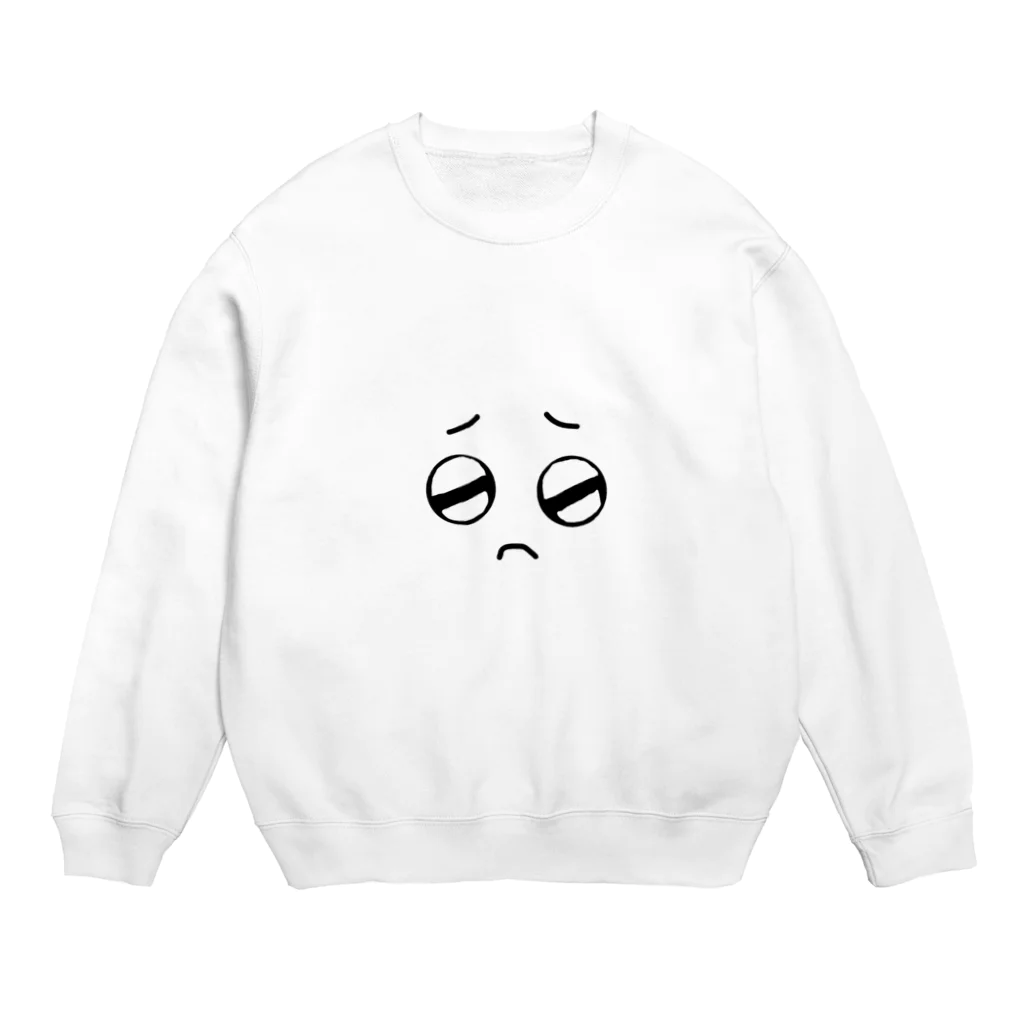 なでしこ@デザインのぴえん顔 Crew Neck Sweatshirt