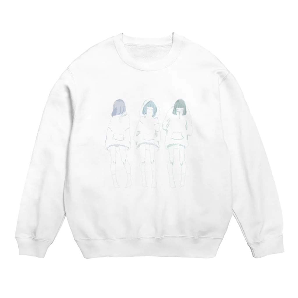 ほしの　みみこの三姉妹 Crew Neck Sweatshirt