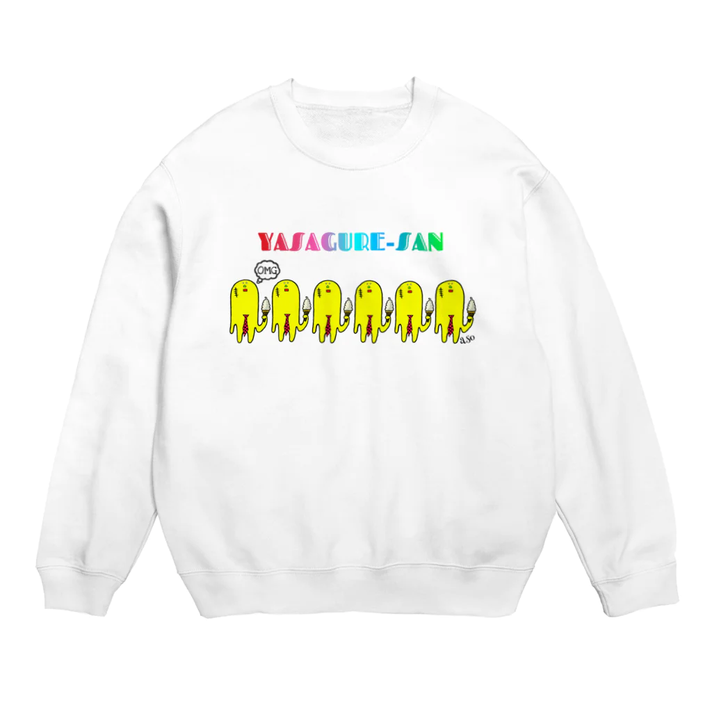 アソマサヤのヤサグレさん Crew Neck Sweatshirt