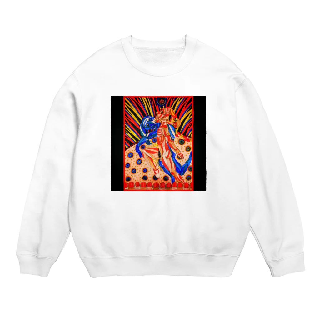 愛男-ARTWORK-のダンス(怒りと性欲)。 Crew Neck Sweatshirt