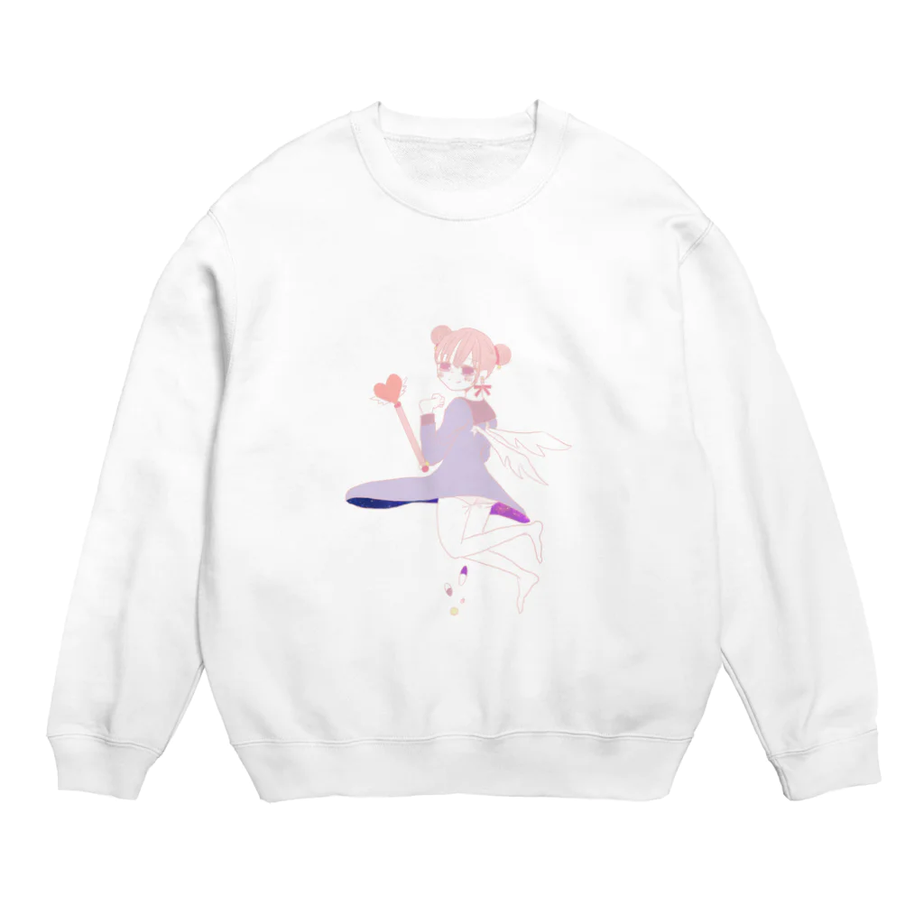 一初　紫月のてんしのまほう Crew Neck Sweatshirt