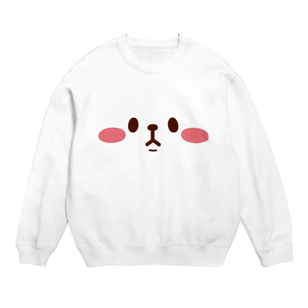 まつこのぶーちゃんの顔 Crew Neck Sweatshirt