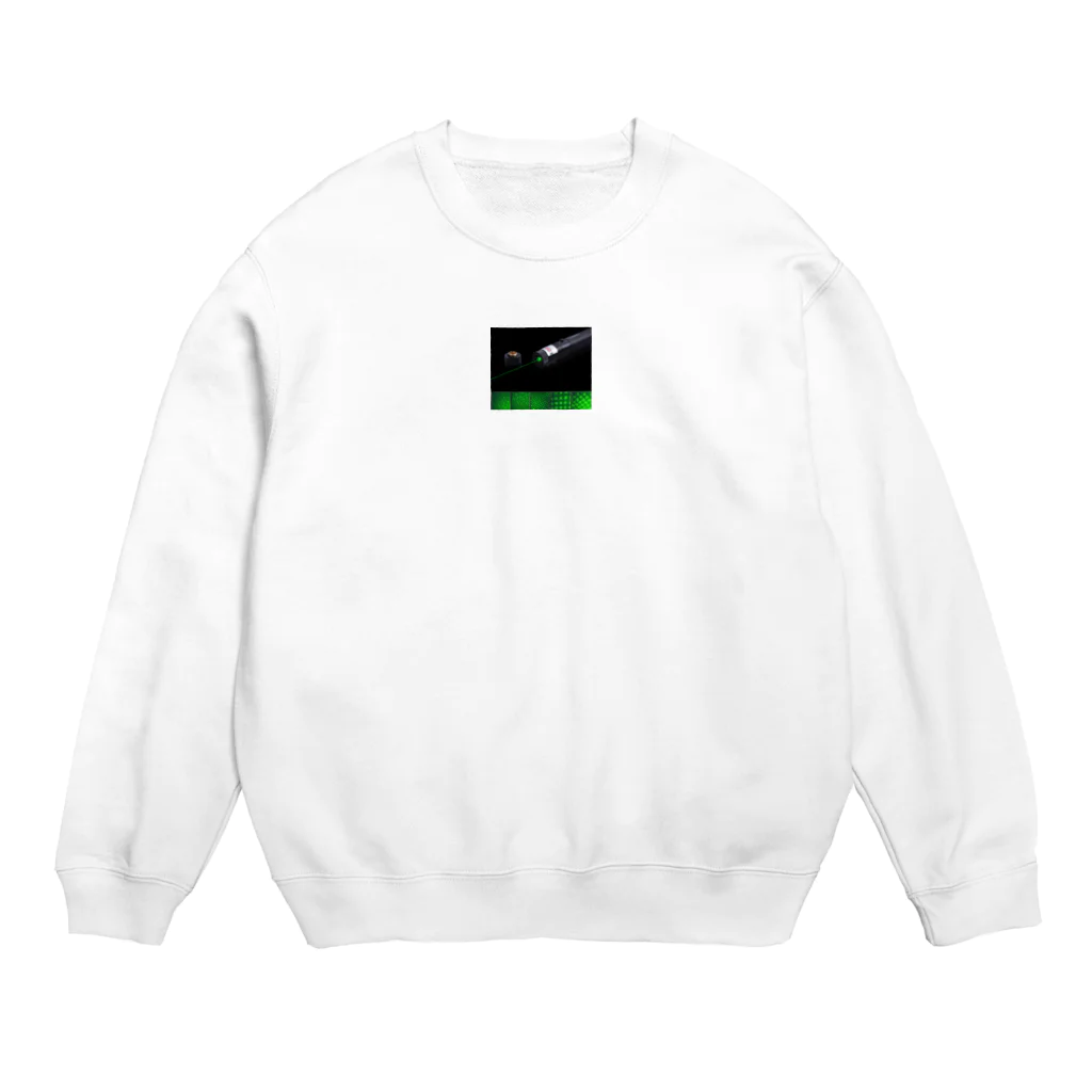 jackxunのPointeur Laser Puissant Vert 10000mW Crew Neck Sweatshirt