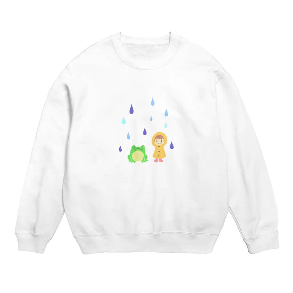 赤崎でんじろー🐞のあめのひ Crew Neck Sweatshirt