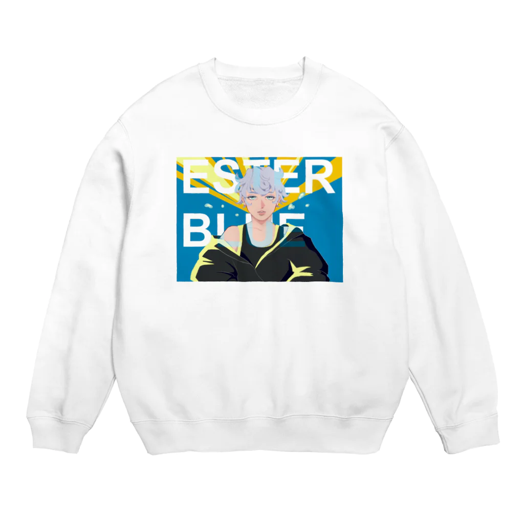 田団団長@ナマハゲダーのESTER BLLUE  Crew Neck Sweatshirt