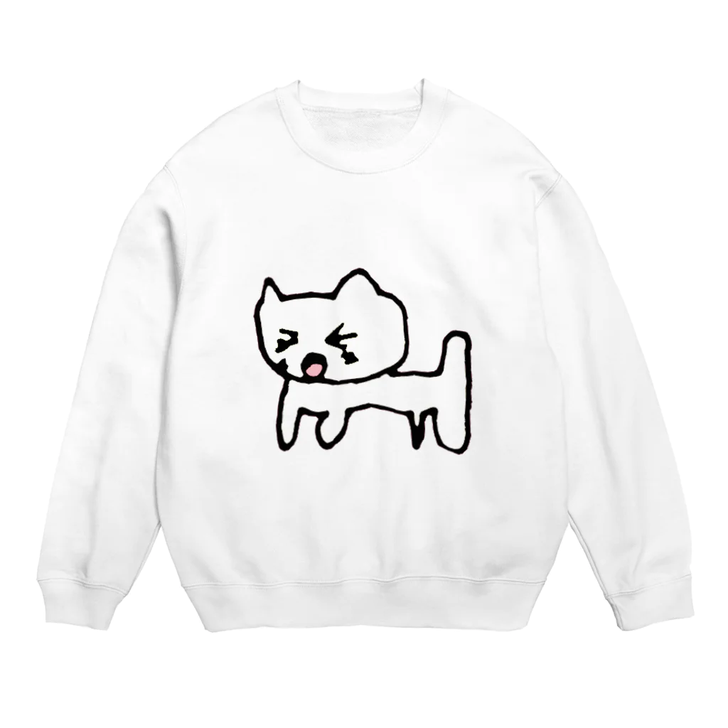 博士の学校の元祖ねこ博士ホワイトニング Crew Neck Sweatshirt