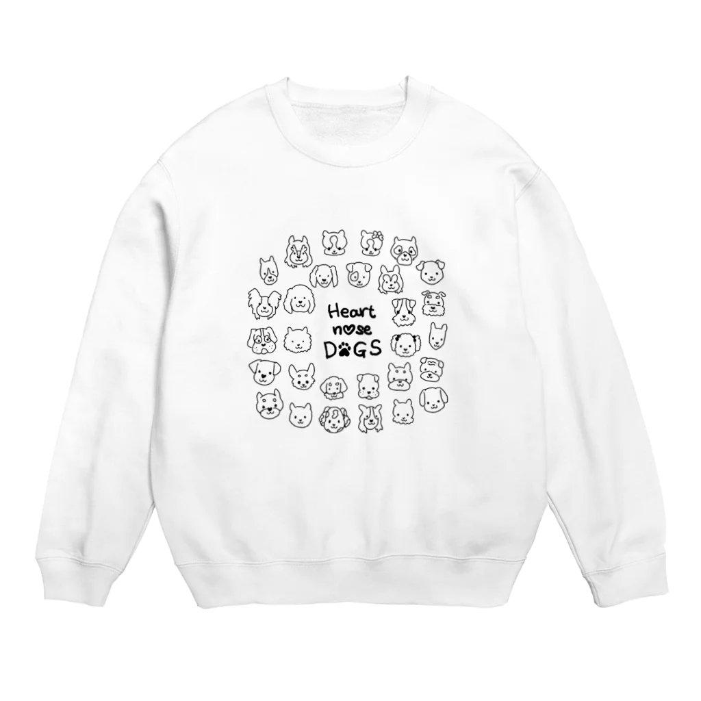 Heart nose DOGSのHeart nose DOGS（丸型） Crew Neck Sweatshirt