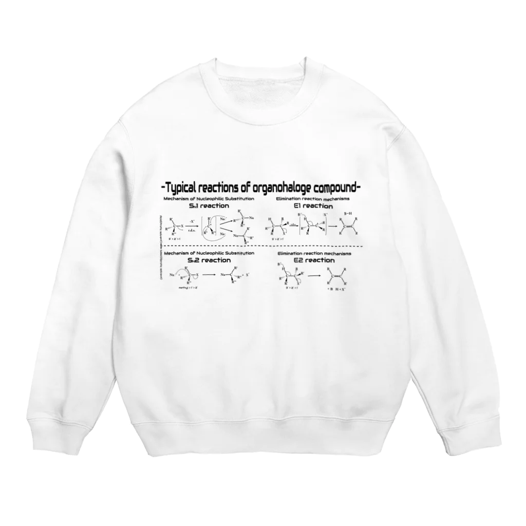 U Libraryの有機ハロゲン化合物の代表的反応（有機化学） Crew Neck Sweatshirt