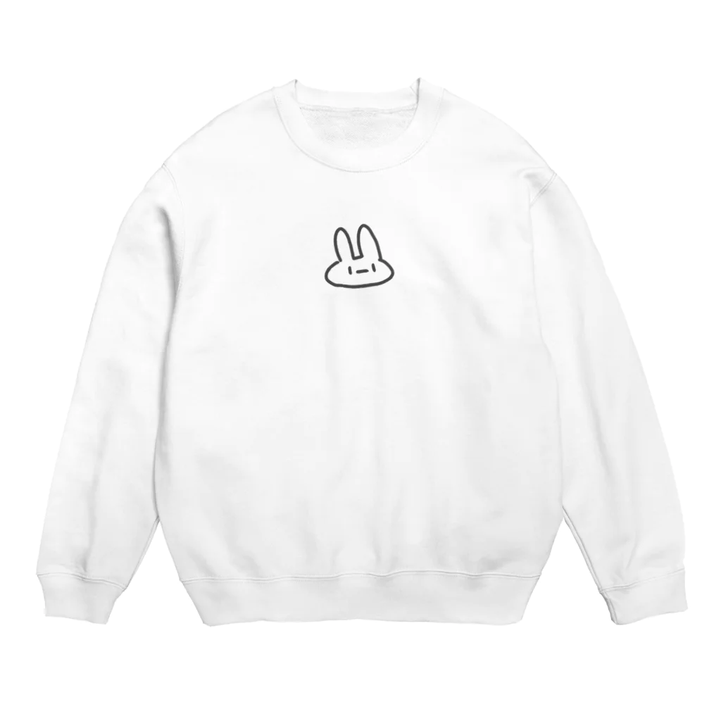 ▫ぬんちゃこ▫の表情筋無いうさぎ Crew Neck Sweatshirt