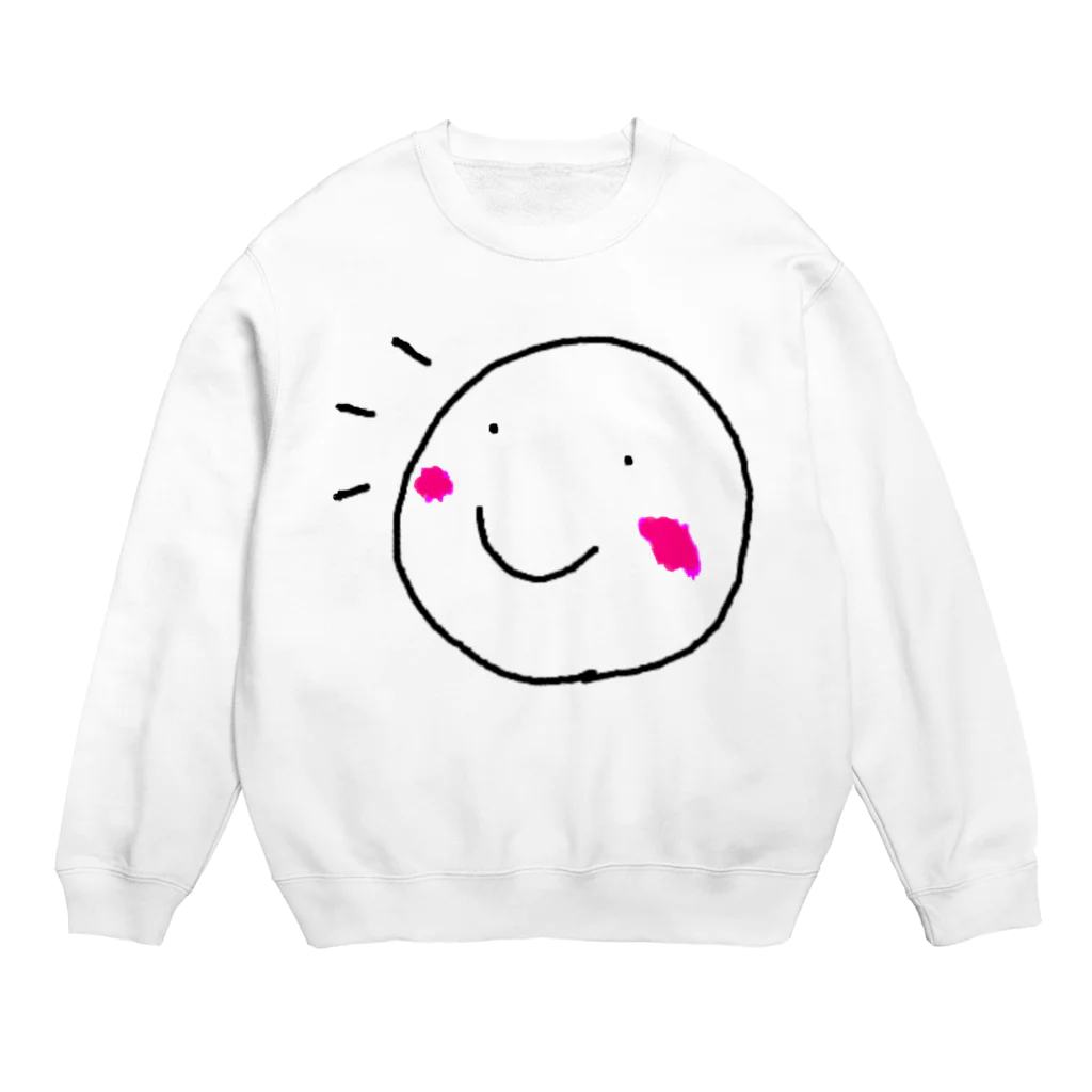 でおきしりぼ子の実験室ののりこえくん(かおだけ) Crew Neck Sweatshirt