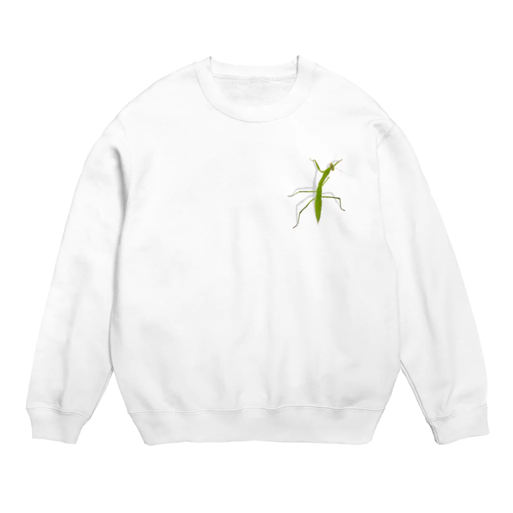 aicecreamのカマキリついてるよ！ Crew Neck Sweatshirt