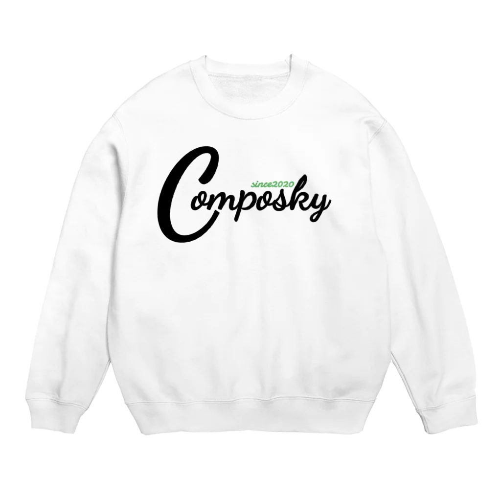 ComposkyのBIG INITIAL Crew Neck Sweatshirt