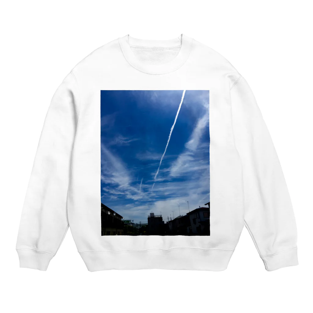 Sato-Cのひこうき雲 Crew Neck Sweatshirt