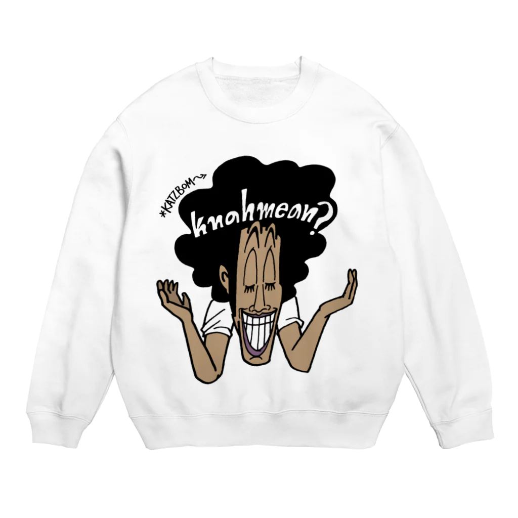 カツボン(KATZBOM)／漫画家ラッパーのKnahmean?(ナーミーン？) Crew Neck Sweatshirt