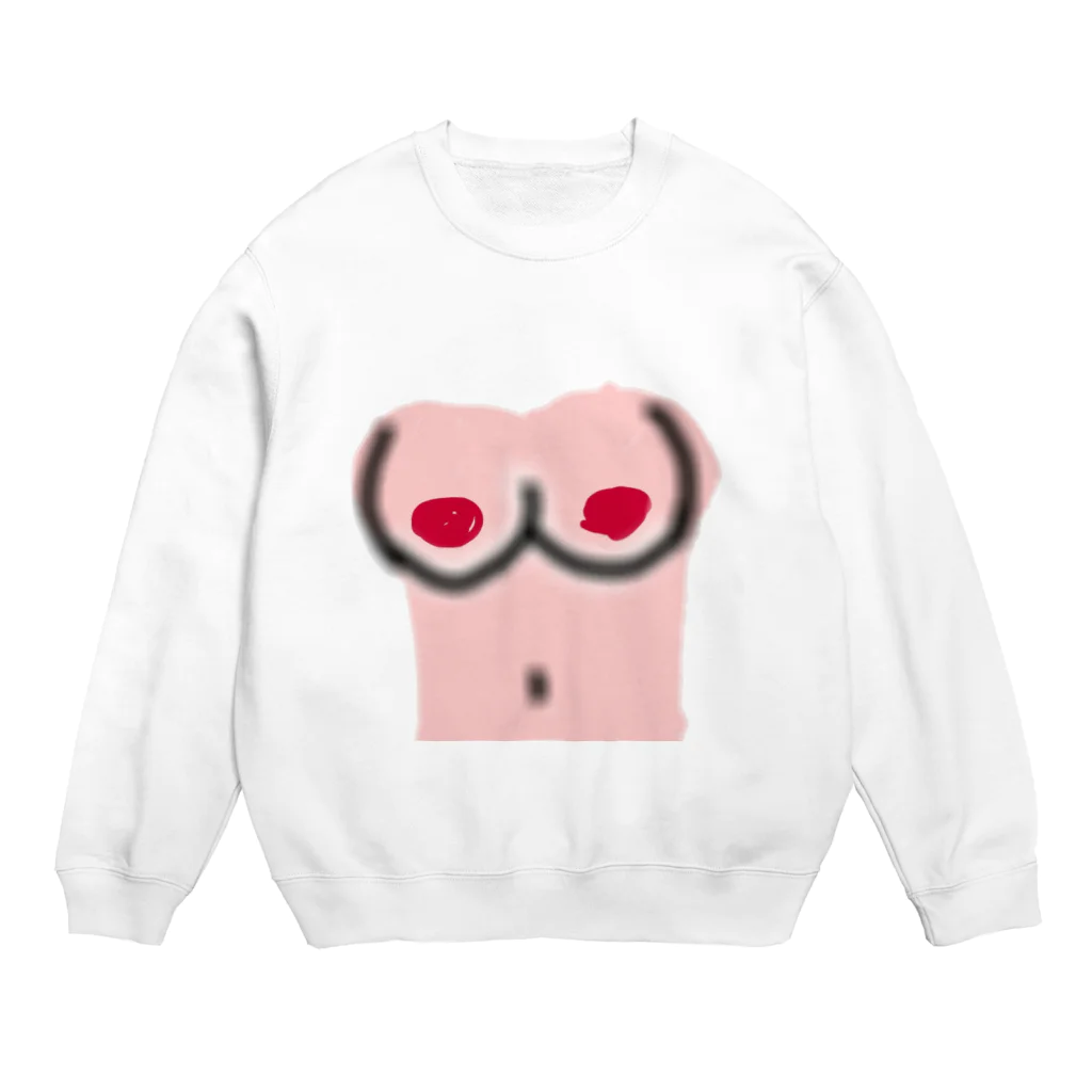 なお。（泳げねえ）の誰でも爆乳に Crew Neck Sweatshirt