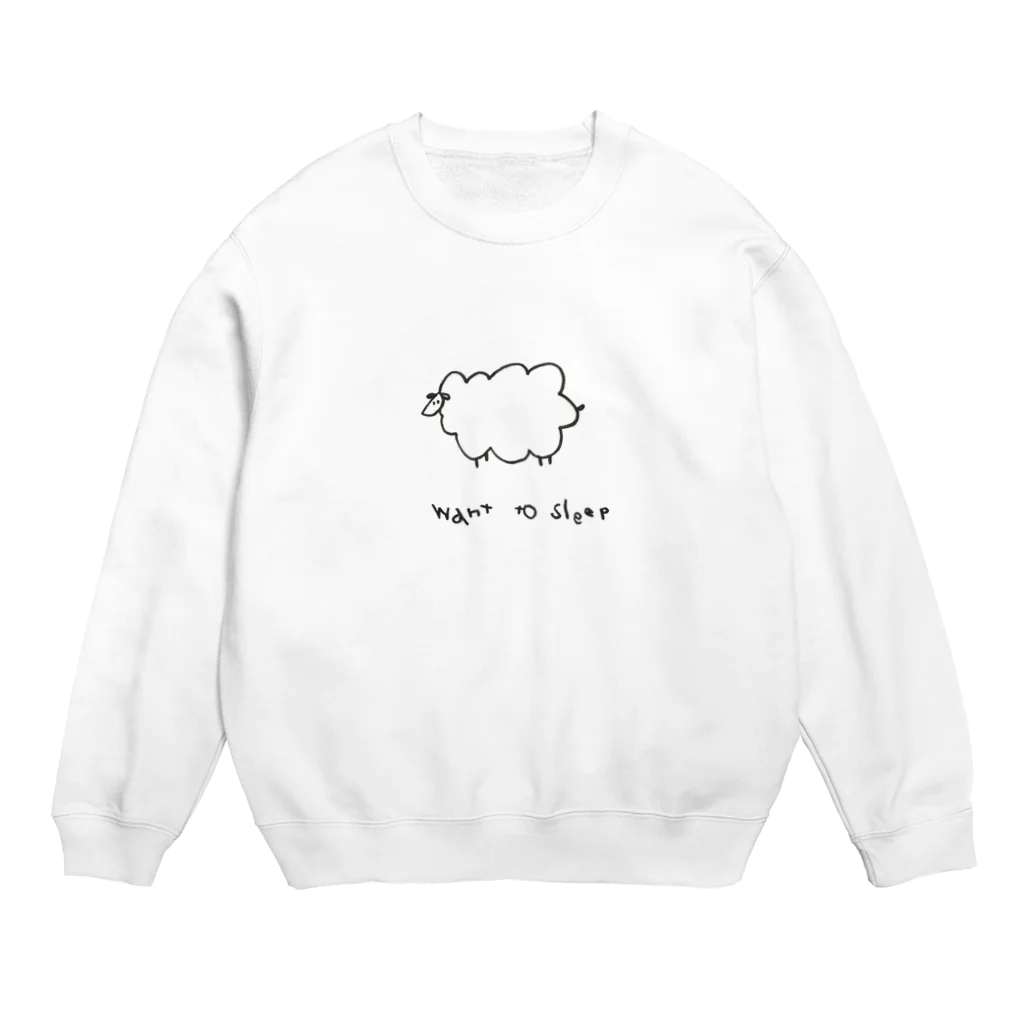 非ユークリッド幾何学を考える kodaisakanaのねたいヒツジ Crew Neck Sweatshirt