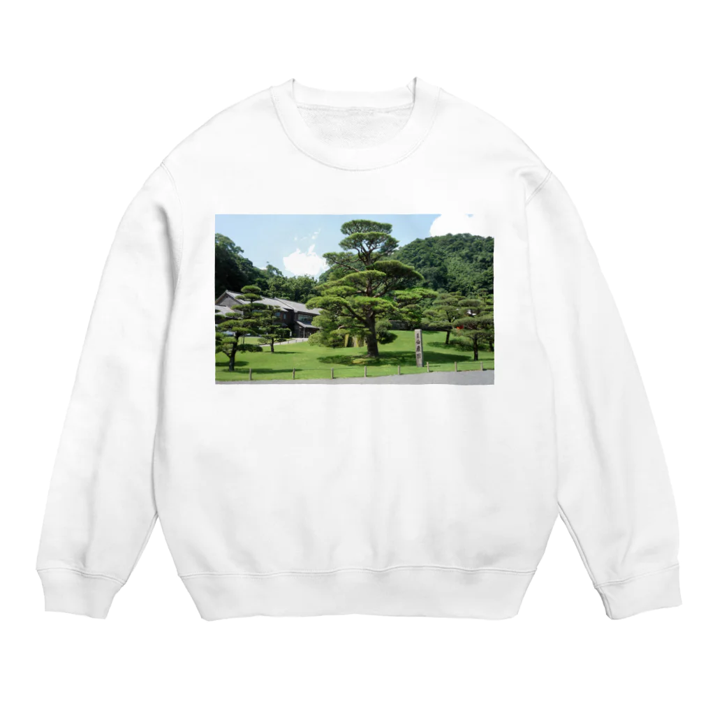 吉原教室の仙巌園の松 Crew Neck Sweatshirt