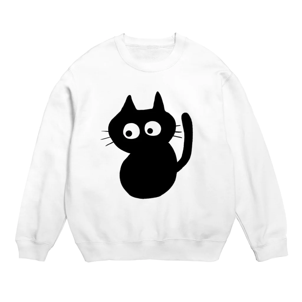 雑貨屋TOMOZOファクトリーのゆるっとクロネコ Crew Neck Sweatshirt