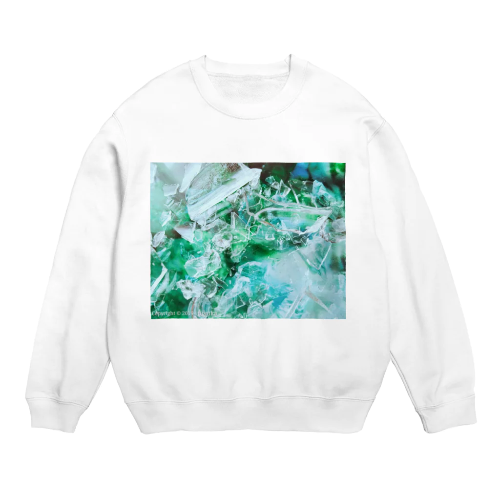 Fuyuka Okinoのglass woods01 Crew Neck Sweatshirt